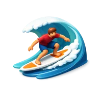 Surfing 3D icon