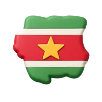 Suriname 3D icon