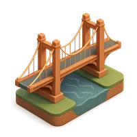 Suspension Bridge 3D icon