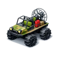 Blue Swamp Buggy 3D icon