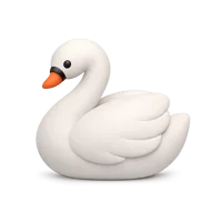 Swan 3D icon