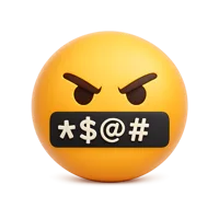 Swearing Face 3D icon