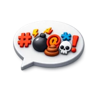 Swearing 3D icon