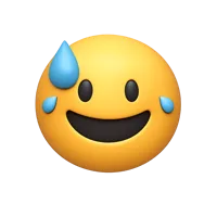Sweaty Smile 3D icon