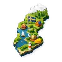 Green Sweden 3D icon
