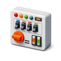 Orange Switchboard 3D icon
