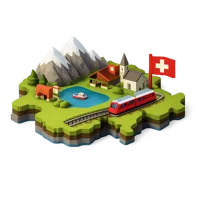 Green Switzerland 3D icon