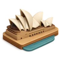 Sydney Opera House 3D icon