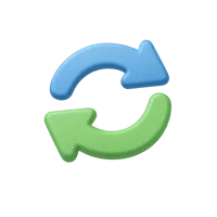 Sync Arrows 3D icon