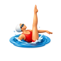 Synchronized Swimmer 3D icon