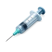 Teal Syringe 3D icon