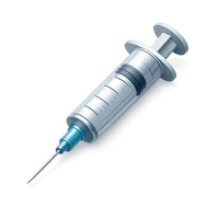 Blue Syringe 3D icon