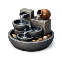 Brown Tabletop Fountain 3D icon