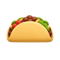 Taco 3D icon