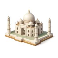 Amber Taj Mahal 3D icon