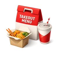 Takeout Menu 3D icon