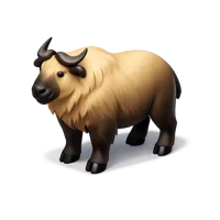 Brown Takin 3D icon