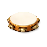 Tambourine 3D icon