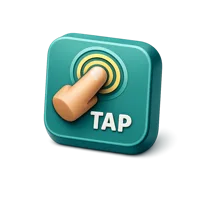 Tap Button 3D icon