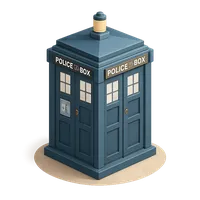 Tardis 3D icon