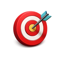 Red Target 3D icon