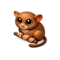Brown Tarsier 3D icon