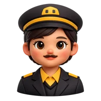 Taxi Driver Avatar 3D icon
