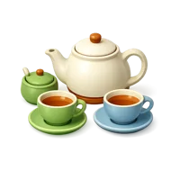 Tea Set 3D icon