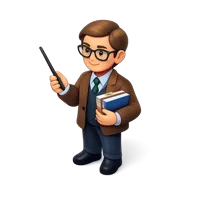 Brown Teacher 3D icon