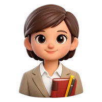 Teacher Avatar 3D icon