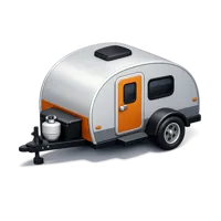 Teardrop Trailer 3D icon