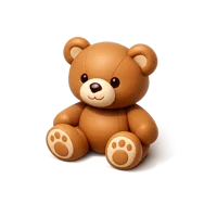 Brown Teddy Bear 3D icon