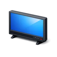Blue Television 3D icon