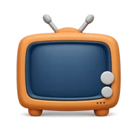 Television 3D icon