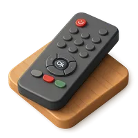 Television remote 3D icon