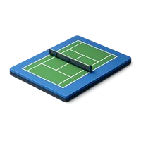 Blue Tennis Court 3D icon