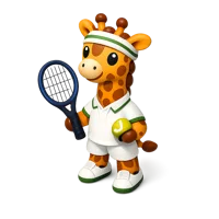 Tennis Giraffe 3D icon