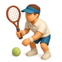 Tennis Player 3D icon