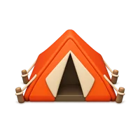Tent 3D icon