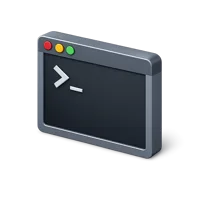 Terminal 3D icon