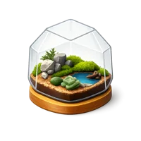 Brown Terrarium 3D icon