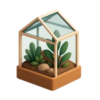Terrarium building 3D icon