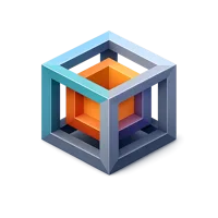 Tesseract 3D icon