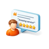 Testimonial 3D icon