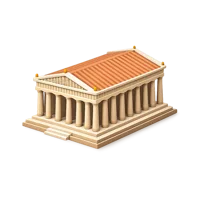The Parthenon 3D icon
