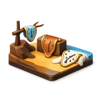 The Persistence Of Memory 3D icon