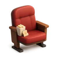 Theater Seat 3D icon