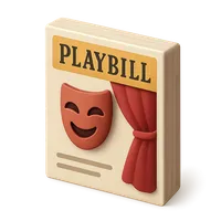Theatre Playbill 3D icon