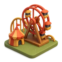 Theme park 3D icon