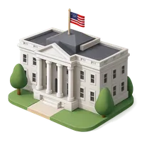 The White House 3D icon